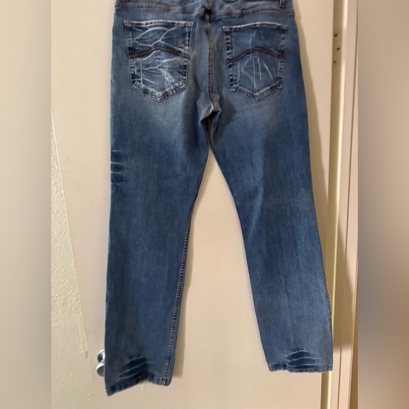 A/X ARMANI EXCHANGE Men’s Distressed Straight Leg Blue Jeans. Size 36 Long - Picture 2 of 9